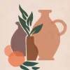 Affiche poterie terracotta l.30 x l.40 cm Dada Art