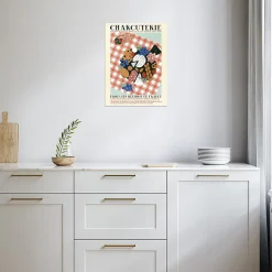 Affiche Produits régions de France " Charcuterie " l.30x H.40 cm Dada Art