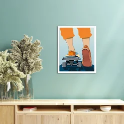 Affiche skateboard l.40 x H.50 cm Dada Art