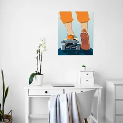 Affiche skateboard l.40 x H.50 cm Dada Art