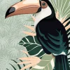Affiche toucan pastel L.40 x H.50cm Dada Art