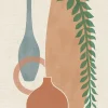 Affiche vases et pots sur fond beige l.24 x l.30 cm Dada Art