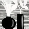 Affiche vases noir Dada Art L.40 x l.30 cm