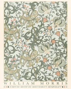 Affiche William Morris l'art du motif du mouvement art & craft botanique Dada Art l.40 x H.50 cm