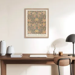 Affiche William Morris rose Dada Art l.40 x H.50 cm