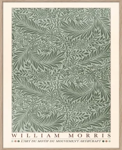Affiche William Morris vert foncé Dada Art l.40 x H.50 cm
