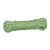 AMIG - Cordon plastique tressée 20120 - 4 mm - Polyéthylène-Polypropylène - Blanc/Vert