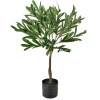 Arbre artificiel Plastique VIRIDIS Oliivier 13x12x72 cm Noir 1 unité