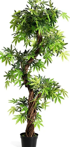 Arbre Artificielle en Pot Hauteur 160CM Art Floral Faux Bonsaï Decoration en Plastique Simulation Decorations Paysager