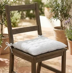 Assise de chaise matelassée en coton Pop colors