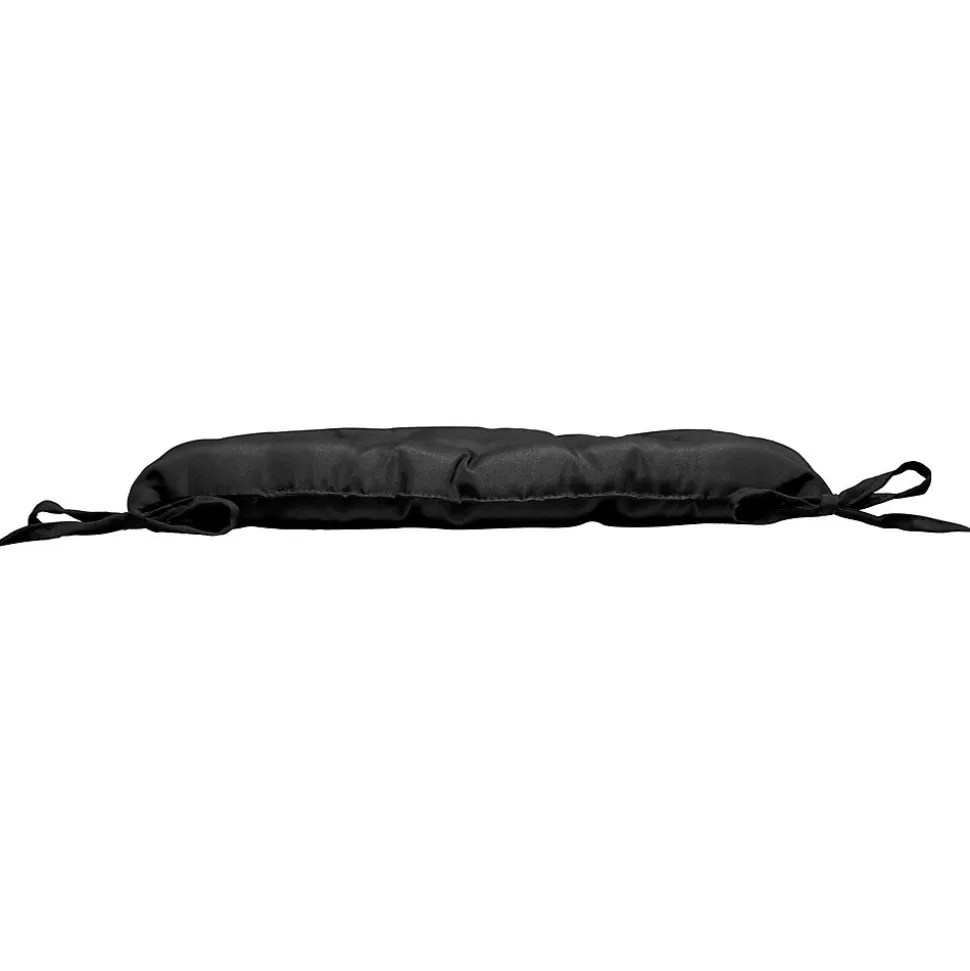 Assise matelassée 40 x 40 cm Polyester Uni Essentiel Noir