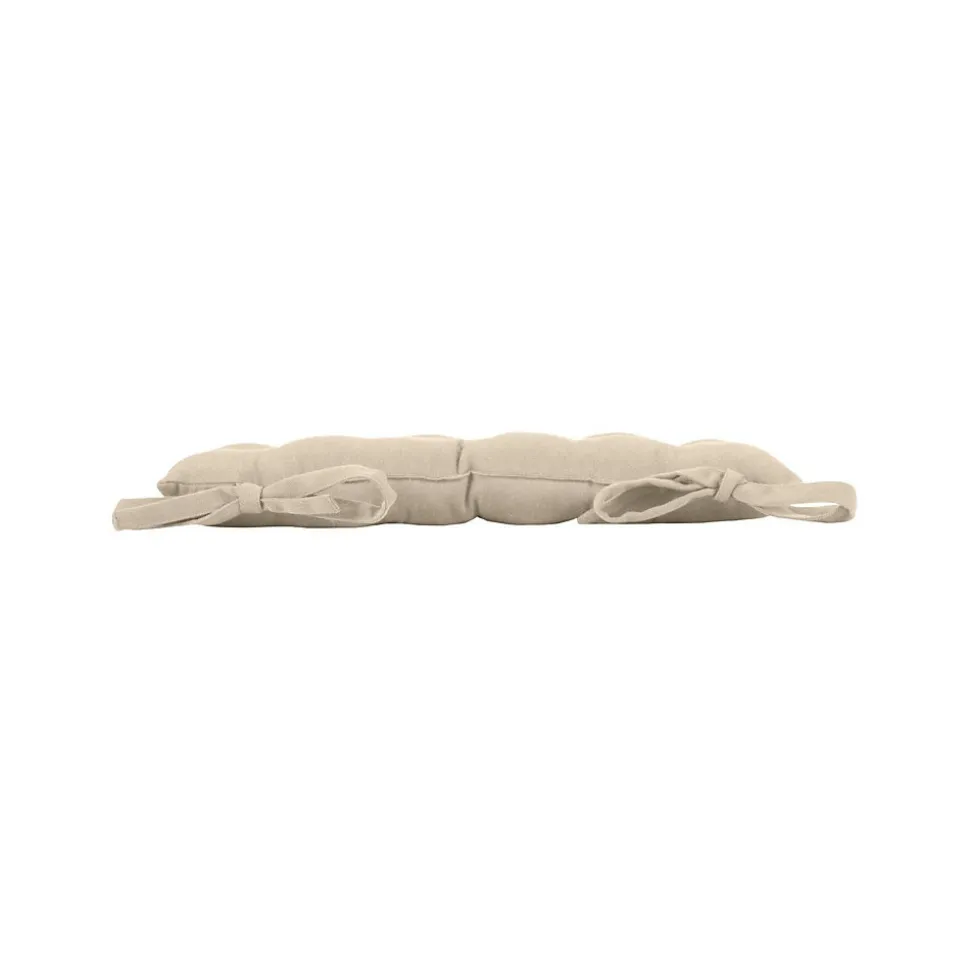 Assise matelassée en coton et polyester recyclé (38x38 cm - Lin)