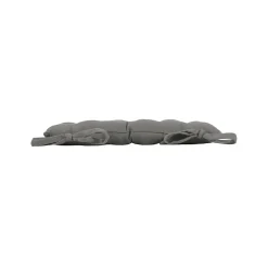 Assise matelassée en coton et polyester recyclé (38x38 cm - Gris)