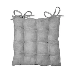 Assise matelassée Suede Uni Suedine Gris clair