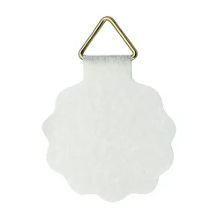 Attache papier gommée ø40 mm blanc, lot de 3