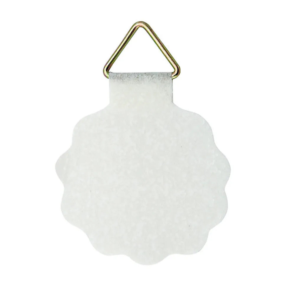 Attache papier gommée ø40 mm blanc, lot de 3