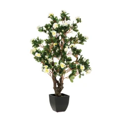 Azalée artificielle H81 cm - Blanc- Atmosphera