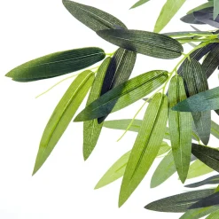 Bambou artificiel XXL 1,80H m 1105 feuilles denses réalistes pot inclus noir vert