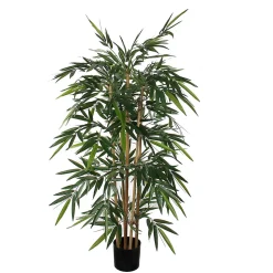 Bambou vert artificiel en pot plastique ø75 x h.150 cm