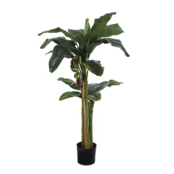 Bananier vert artificiel en pot plastique ø85 x h.150 cm