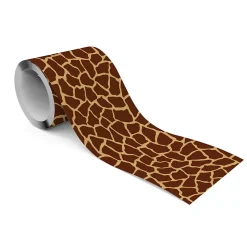 Bande Décorative auto-adhésif Motif Taches De Girafe Pour Chambre Enfants 10cm x 300cm