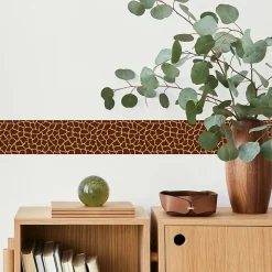 Bande Décorative auto-adhésif Motif Taches De Girafe Pour Chambre Enfants 10cm x 300cm