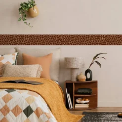 Bande Décorative auto-adhésif Motif Taches De Girafe Pour Chambre Enfants 10cm x 300cm