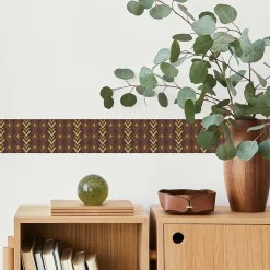Bande Décorative auto-adhésif MOTIFS ETHNIQUES Boho Pour Salon 10cm x 300cm