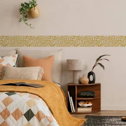 Bande Décorative auto-adhésif Pour Salon FEUILLES Abstraites 10cm x 300cm