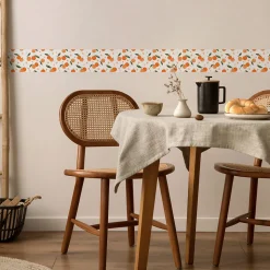 Bande Décorative auto-adhésif ORANGES Fruit Agrumes Pour la Cuisine 10cm x 300cm