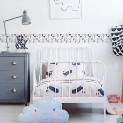 Bande Décorative auto-adhésif BALLONS Nuages Motifs Pour Chambre Enfants 10cm x 300cm