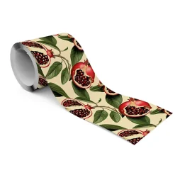 Bande Décorative auto-adhésif Fleurs Pour la Cuisine GRENADES Fruit Feuilles 10cm x 300cm