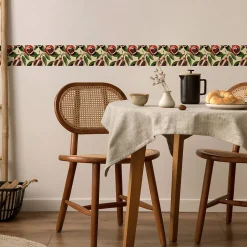 Bande Décorative auto-adhésif Fleurs Pour la Cuisine GRENADES Fruit Feuilles 10cm x 300cm