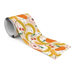Bande Décorative auto-adhésif Fleurs Pour la Cuisine FRUIT Colorés Fleurs 10cm x 300cm