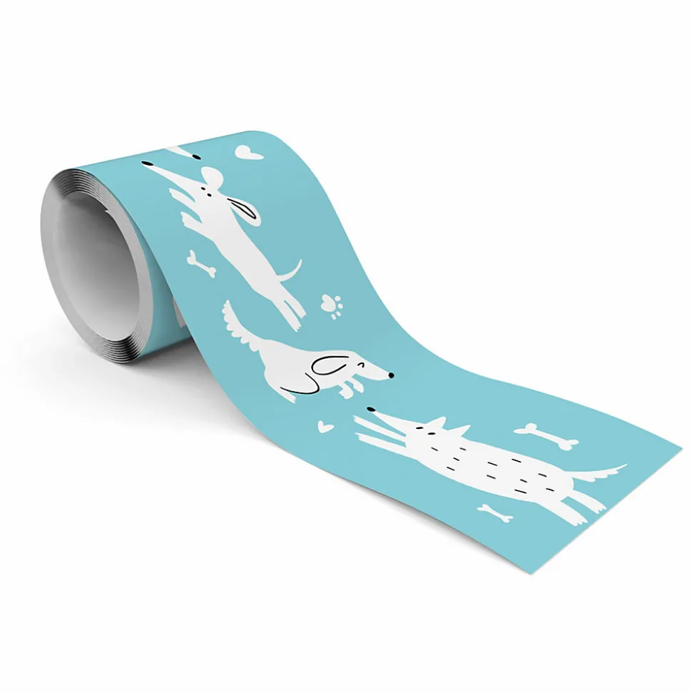 Bande Décorative auto-adhésif CHIENS Pour Chambre Enfants 10cm x 300cm
