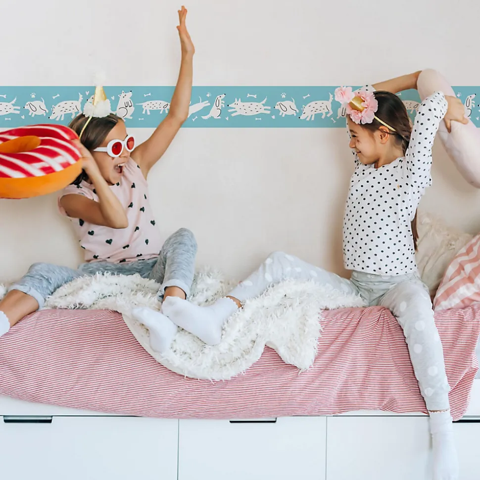 Bande Décorative auto-adhésif CHIENS Pour Chambre Enfants 10cm x 300cm