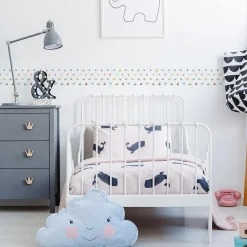 Bande Décorative auto-adhésif Pour Chambre Enfants NAVIRES Colorés Bateaux 10cm x 300cm