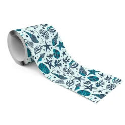 Bande Décorative auto-adhésif Pour Chambre Enfants COQUILLES Nature 10cm x 300cm