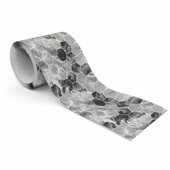 Bande Décorative auto-adhésif Pour Salon MARBRE Hexagones 10cm x 300cm
