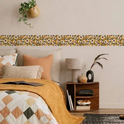 Bande Décorative auto-adhésif FLEURS Feuilles Plantes Pour Chambre 10cm x 300cm