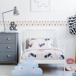 Bande Décorative auto-adhésif DECORATIVE BALLONS Pour Chambre Enfants 10cm x 300cm