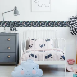 Bande Décorative auto-adhésif LAPINS Ballons Nuages Pour Chambre Enfants 10cm x 300cm