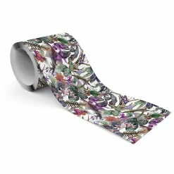 Bande Décorative auto-adhésif FLEURS Feuilles Nature Pour Chambre 10cm x 300cm