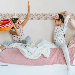 Bande Décorative auto-adhésif Pour Chambre Enfants FLEURS Chevreuil 10cm x 300cm