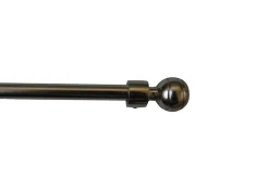 BARRE A RIDEAUX EXTENSIBLE 40-70CM BOULE CHROME MAT INVENTIV