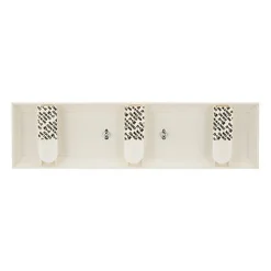 Barrette porte-clé Command 4 crochets blanc nacré