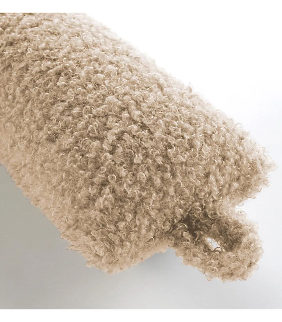 Bas de porte WOOLY 80 x 10 cm - Effet bouclette - Coloris Beige - 80x10cm - Beige