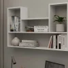 Bibliothèque à suspendre - Etagère murale - 100x60x16 cm - Rangement mural salon-LULU