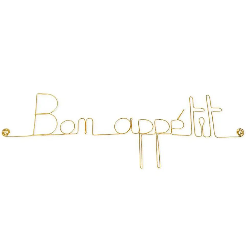 Bon appétit - Sculpture fil de fer 40-50 cm - Bijoux de mur
