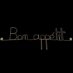 Bon appétit - Sculpture fil de fer 40-50 cm - Bijoux de mur